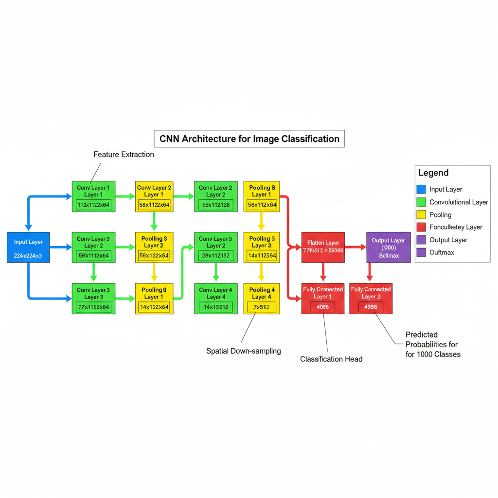 Computer Neural Networks Classification Convolutional Diagram